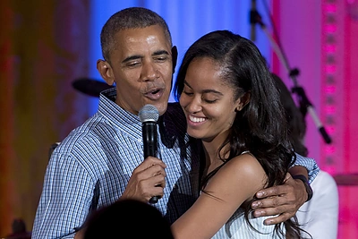 Barackas Obama su dukra Malia