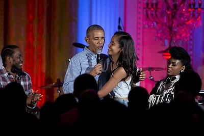 Barackas Obama su dukra Malia