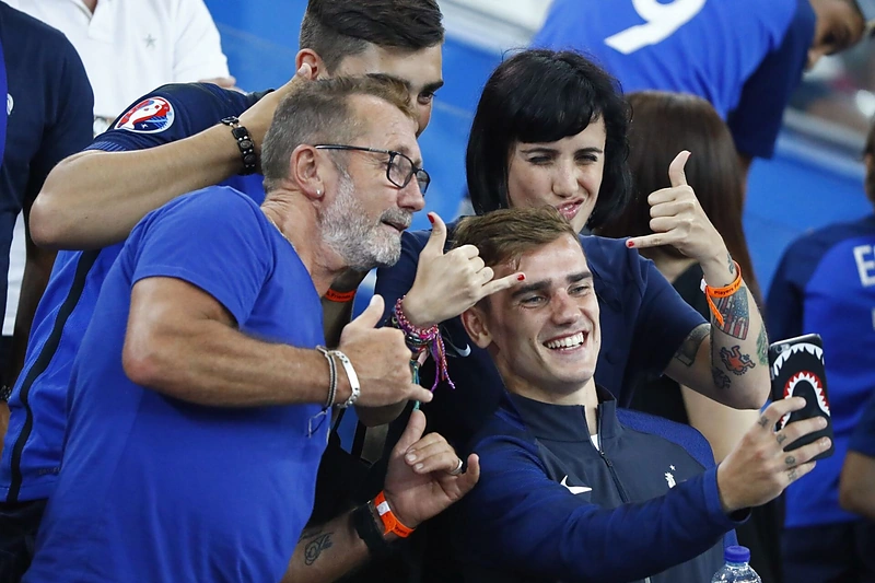 Antoine'as Griezmannas su šeima