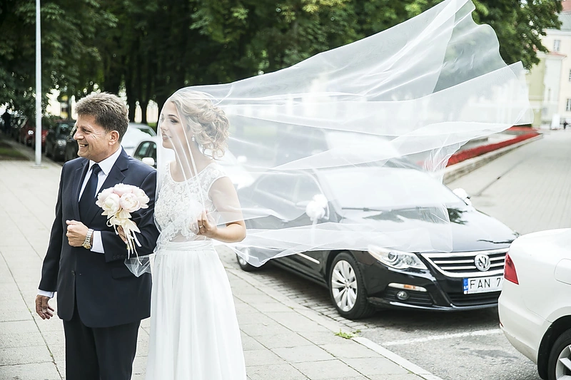 Gabrielė Lileikaitė su tėčiu