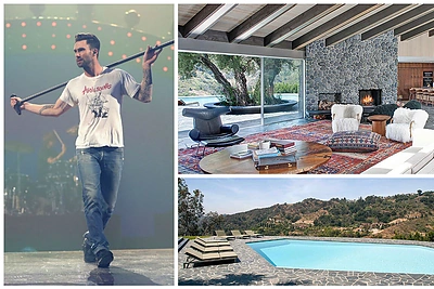 Adamas Levine'as vilą Beverli Hilse parduoda trigubai brangiau nei mokėjo pats