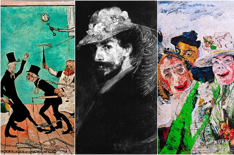 Geriausias belgų menininkas Jamesas Ensoras: spalvingas gyvenimo ir kūrybos maskaradas