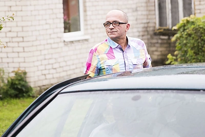 Žvagulių dukros krikštynų akimirka