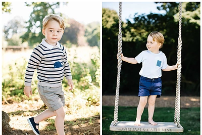 Princo George'o trečiojo gimtadienio proga karališkieji rūmai išplatino naujas jo nuotraukas