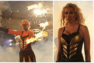 Liepa Norkevičienė ieško naujų savo talentų: išbandė šokį su ugnimi