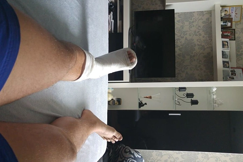 Rokas Laureckis patyrė kojos traumą