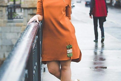 Dizainerės Linos Zaveckienės kurti drabužiai rudeniui