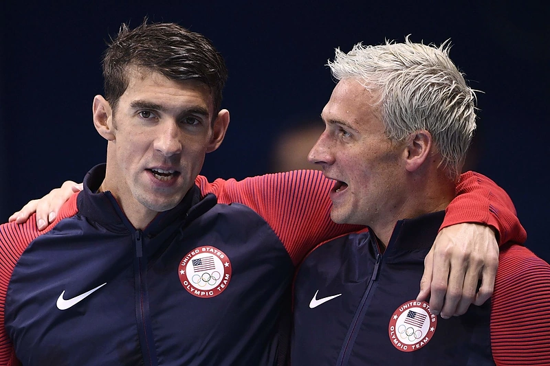 Michaelas Phelpsas ir Ryanas Lochte
