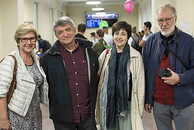 Į Vilnių atvykusią kino garsenybę Aleksandrą Sokurovą pasitiko Vida Ramaškienė ir Juozas Budraitis