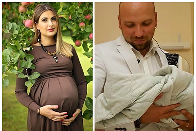 Pagausėjo Remigijaus Žiogo šeima: žmona Rovena pagimdė dukrą