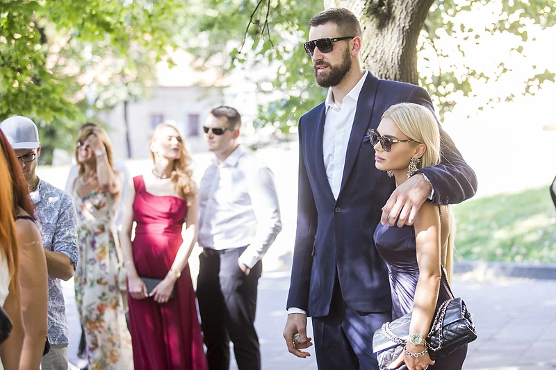 Jonas Valančiūnas ir Eglė Valančiūnienė