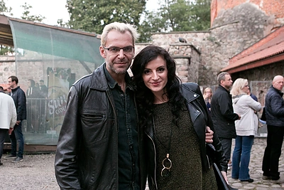 Aras Vėberis su drauge