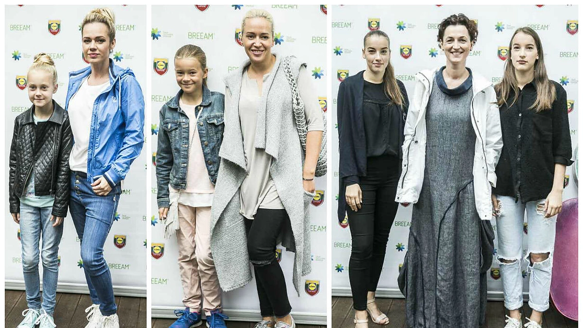 Ingrida Martinkėnaitė, Elena Puidokaitė-Atlanta ir Kristina Savickytė-Damanskienė su dukromis