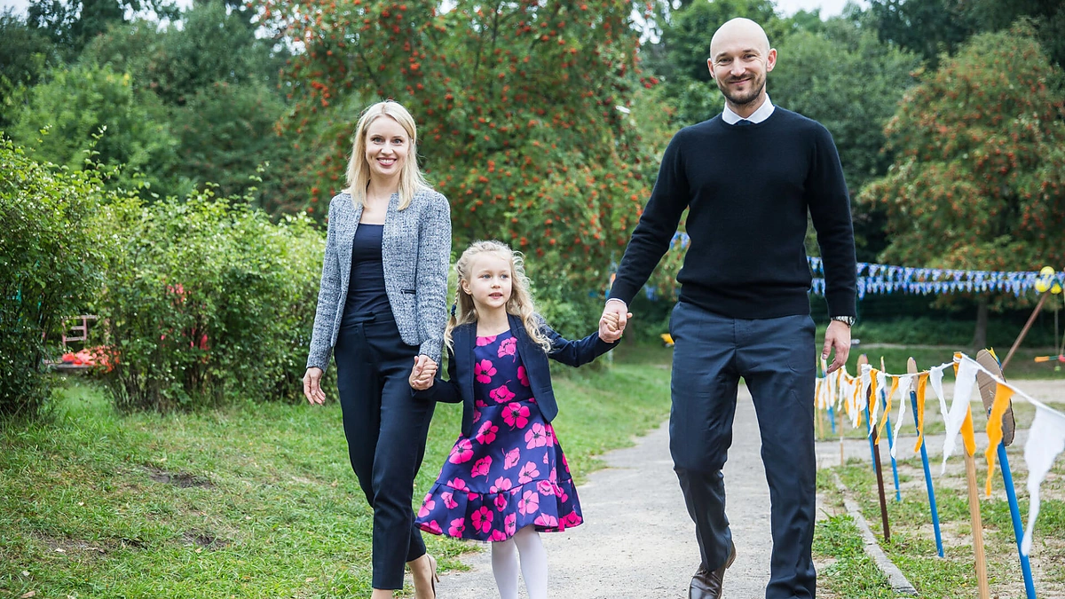 Dainė ir Donatas Baumilos su dukra Smilte