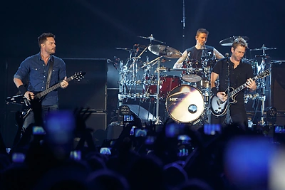 „Nickelback“ koncerto akimirka