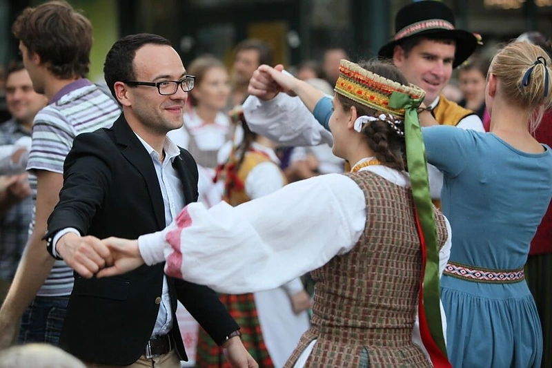Renginio „Visa Lietuva šoka“ akimirka