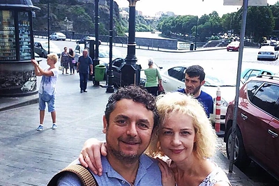 Gabrielės Martirosianaitės tėtis Aramijus su mama Lina / Asmeninė nuotr.