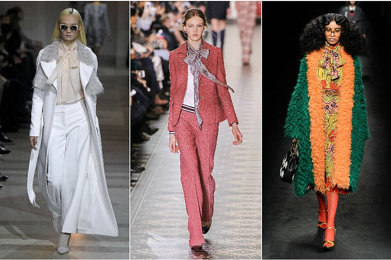 CAROLINA HERRERA, TORY BURCH, GUCCI kolekcijų modeliai