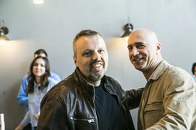 Andrius Užkalnis ir Algis Ramanauskas-Greitai