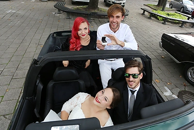 Juozo Bernoto ir Gilijos Raudonikytės vestuvės / Teodoro Biliūno / BNS nuotr.