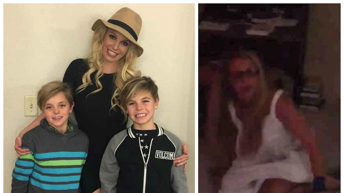 Britney Spears su sūnumis Seanu Prestonu ir Jaydenu Jamesu