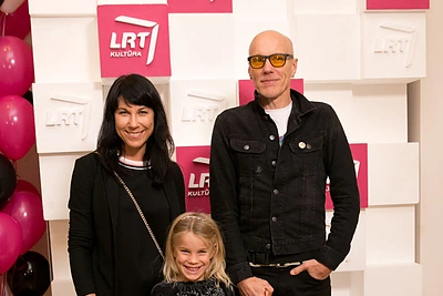 Algis Kriščiūnas ir Jurga Baltrukonytė su dukra Paula