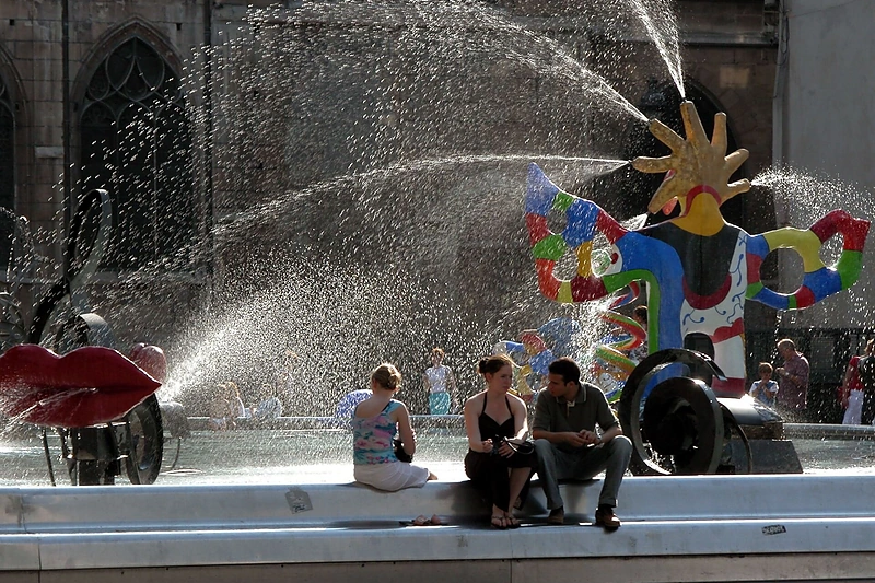 Jeano Tinguely skulptūra Pompidu centre Paryžiuje