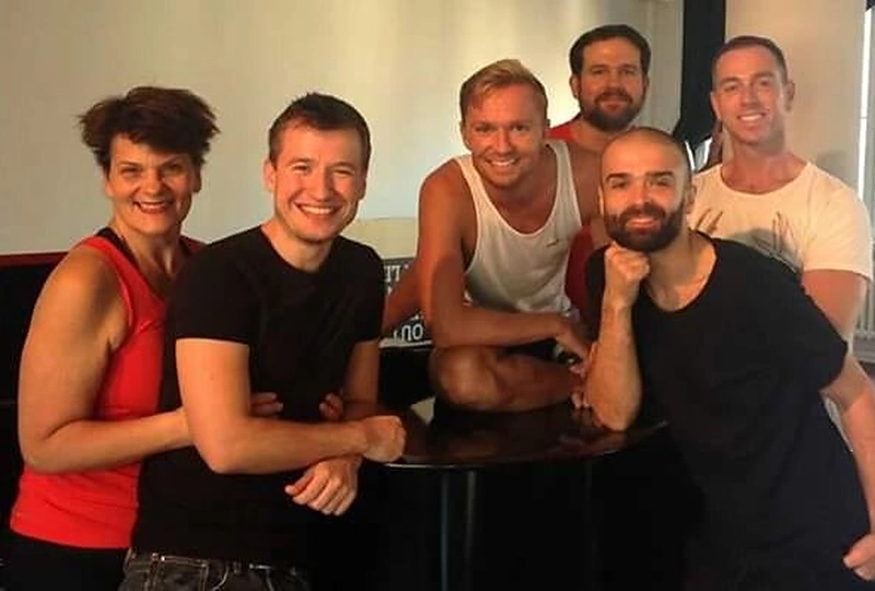 Šarūnas Kirdeikis su Gayle Tufts komanda