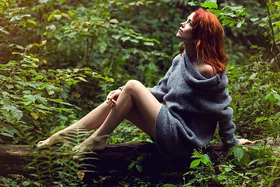 Ericos Jennings fotosesija Pučkorių atodangoje: svajinguose kadruose susiliejo su rudens gamta