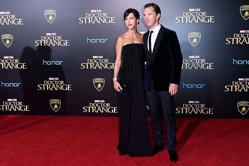 Benedictas Cumberbatchas su žmona Sophie Hunter
