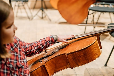 Ramunė Barbora Martyno Levickio repeticijoje su orkestru