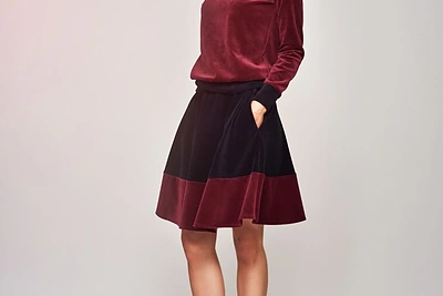 Indrės Kvedarienės kolekcijos „Aksominis ruduo“ modelis