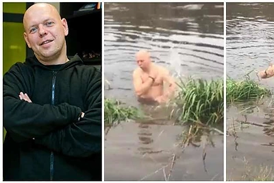 Šaltoje Neryje išsimaudęs Svaras metė sau iššūkį: „Nesu nei ruonis, nei sveikuolis“