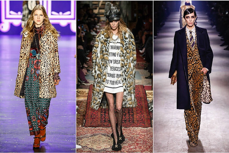 ANNA SUI, MOSCHINO, DRIES VAN NOTEN kolekcijų modeliai