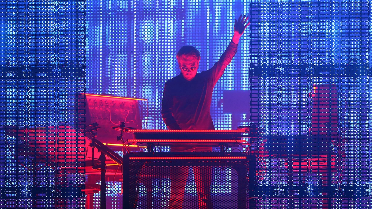 Jeano Michelio Jarre‘o šou Kaune akimirka