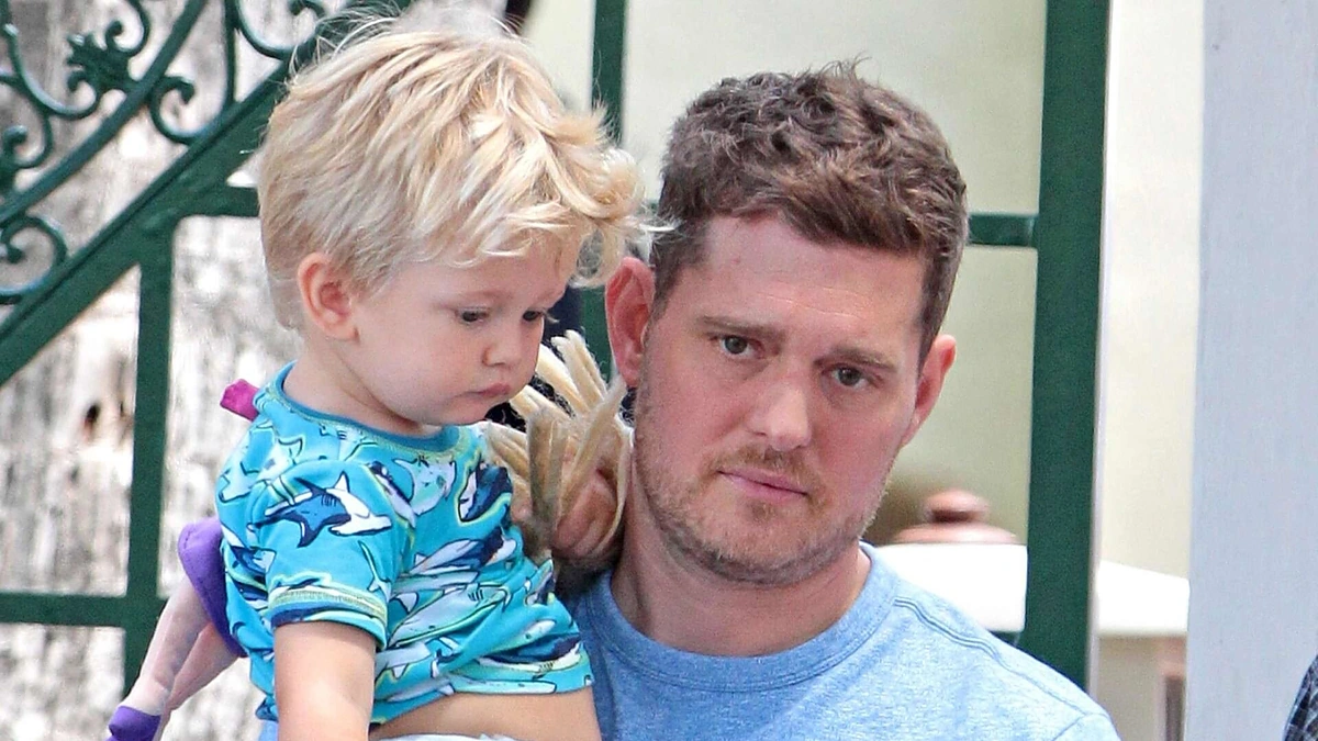 Michaelas Buble su sūnum Noah