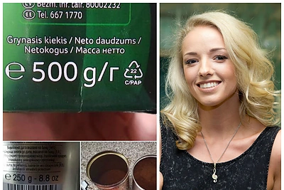 Anžela Adamovič nustebo: kodėl 500 g kavos perpylus į du 250 g indus šie – nepilni?
