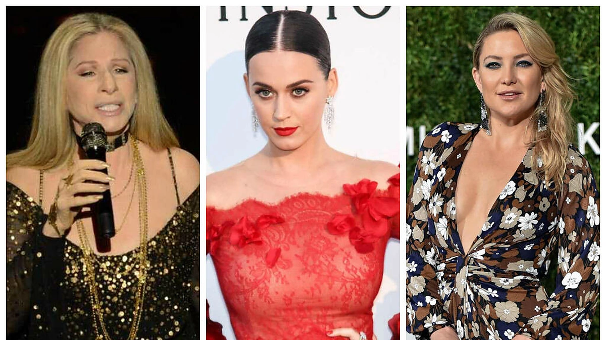 Barbra Streisand, Katy Perry ir Kate Hudson