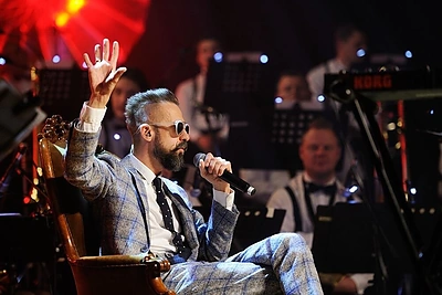 Lino Adomaičio koncerto akimirka