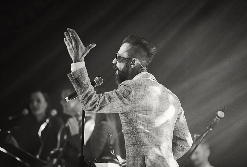 Lino Adomaičio koncerto akimirka