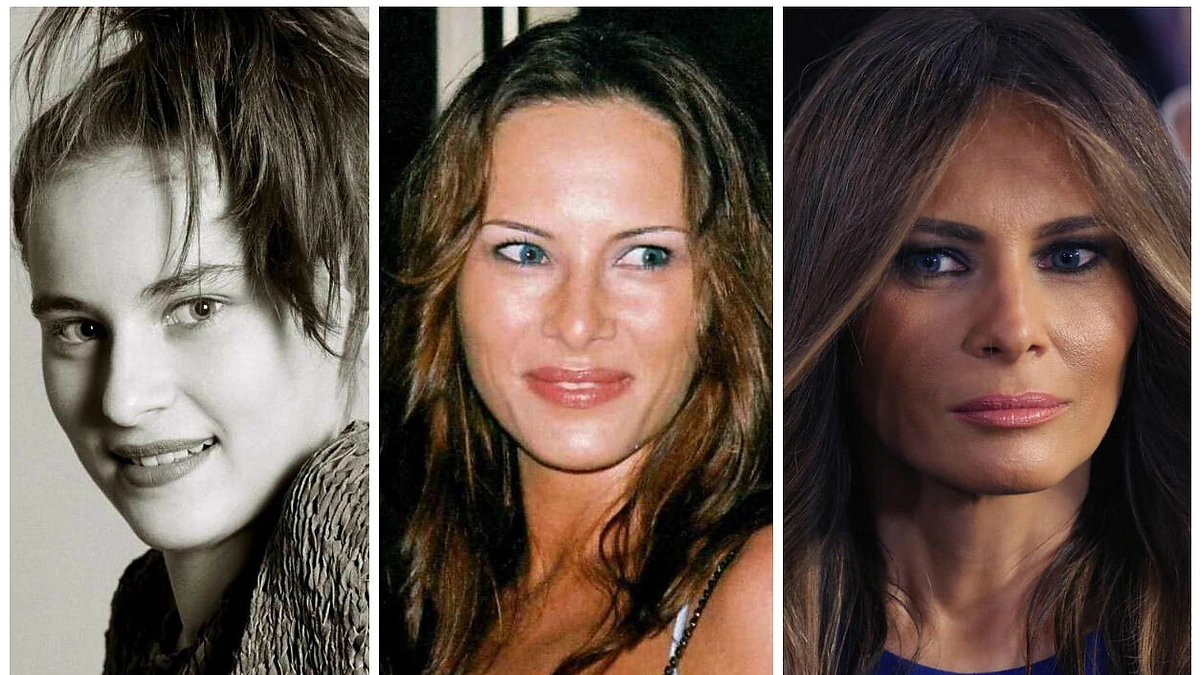 Melania Trump 1987, 1998 ir 2016 metais