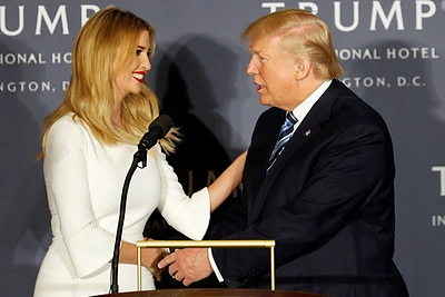 Ivanka Trump ir Donaldas Trumpas