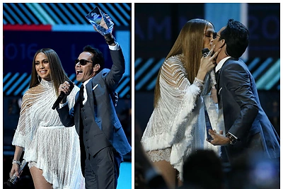 Jennifer Lopez tapo „Latin Grammy“ apdovanojimų pažiba: pasibučiavo su buvusiu vyru