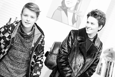 Vidmantė Martikonytė-Medišauskienė su sūnumi