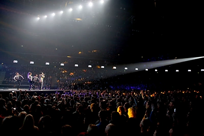 Koncerto „90-ųjų legendos“ akimirka