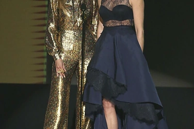 Heidi Klum ir Rebecca Romijn