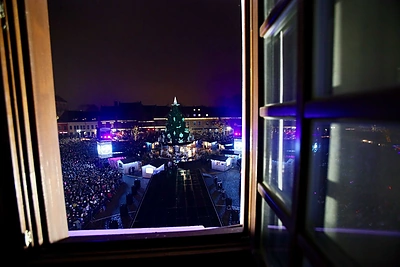 2016 metų Kalėdų eglės įžiebimas Kaune