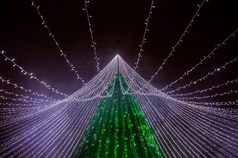 Kalėdų eglės įžiebimas Vilniuje