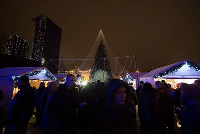 Kalėdų eglės įžiebimas Vilniuje