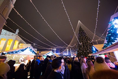 Kalėdų eglės įžiebimas Vilniuje